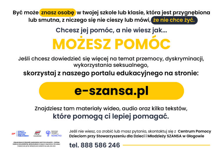 Ta kartka nie pomoże ale ty możesz